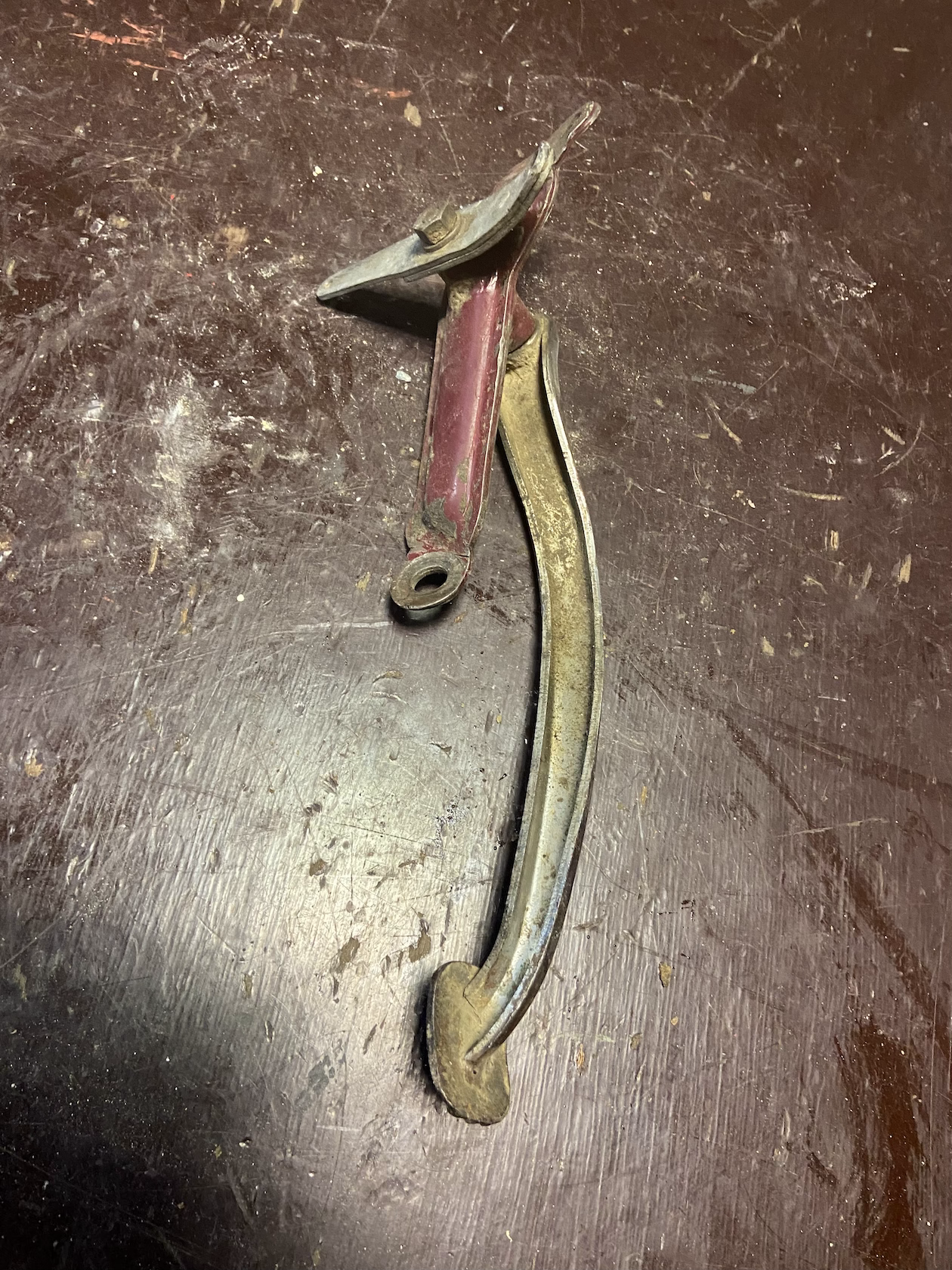 Brzdová páka s držiakom