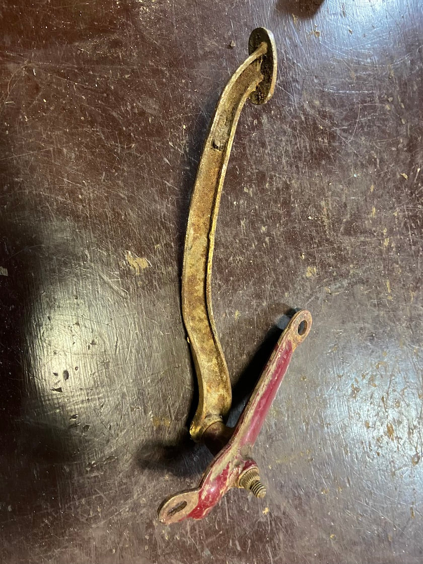 Brzdová páka s držiakom 350 ohnutá