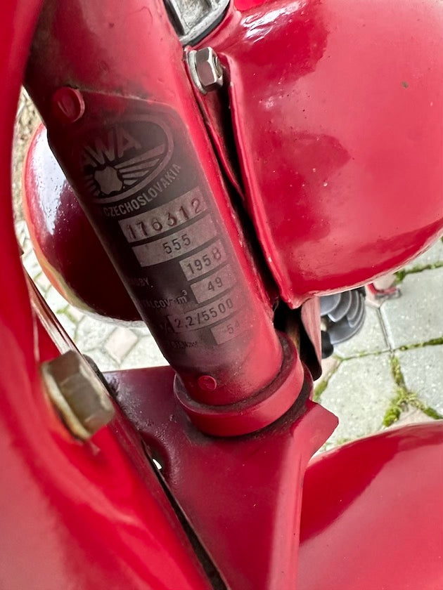 JAWA 555 pionier s TP ŠPZ L1e