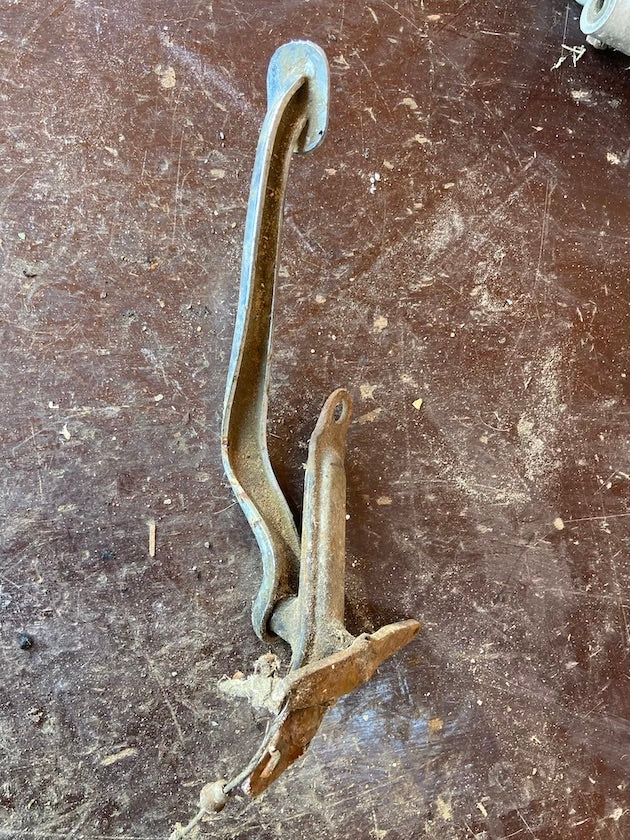 Brzdová páka s držiakom