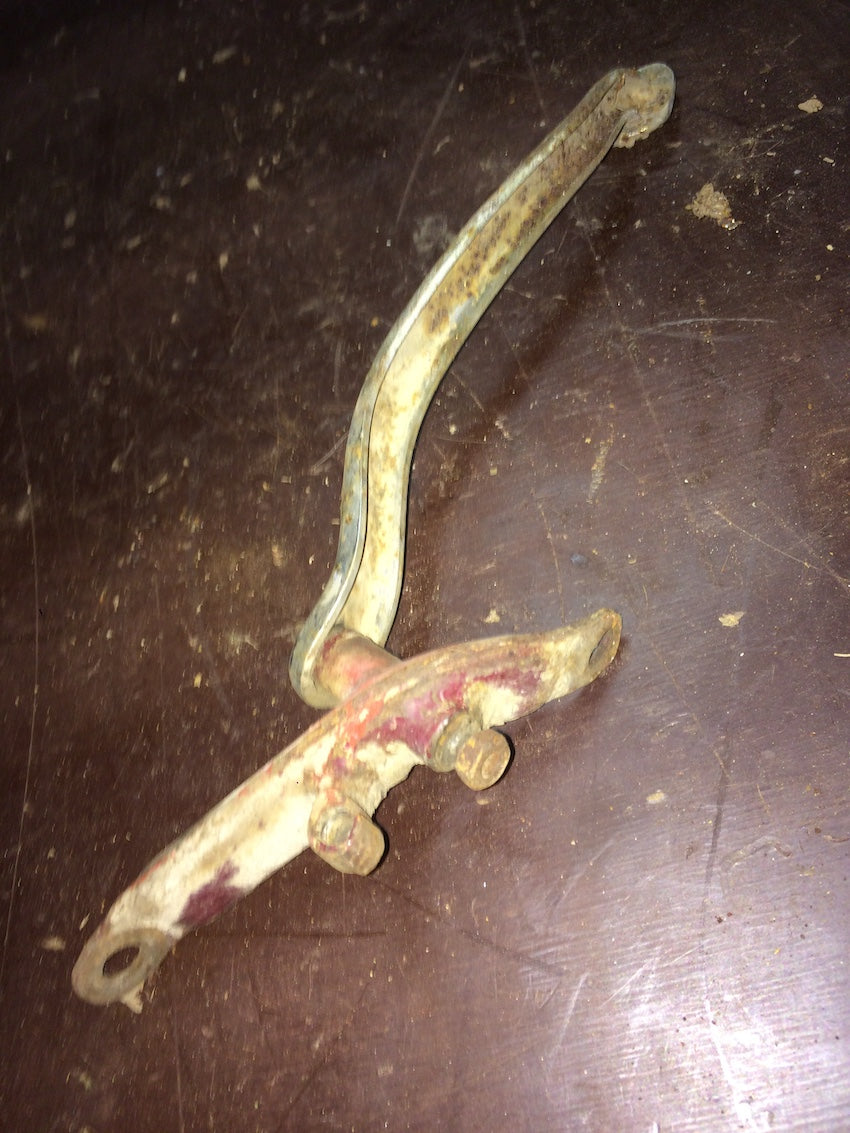 Brzdová páka s držiakom, na lanko