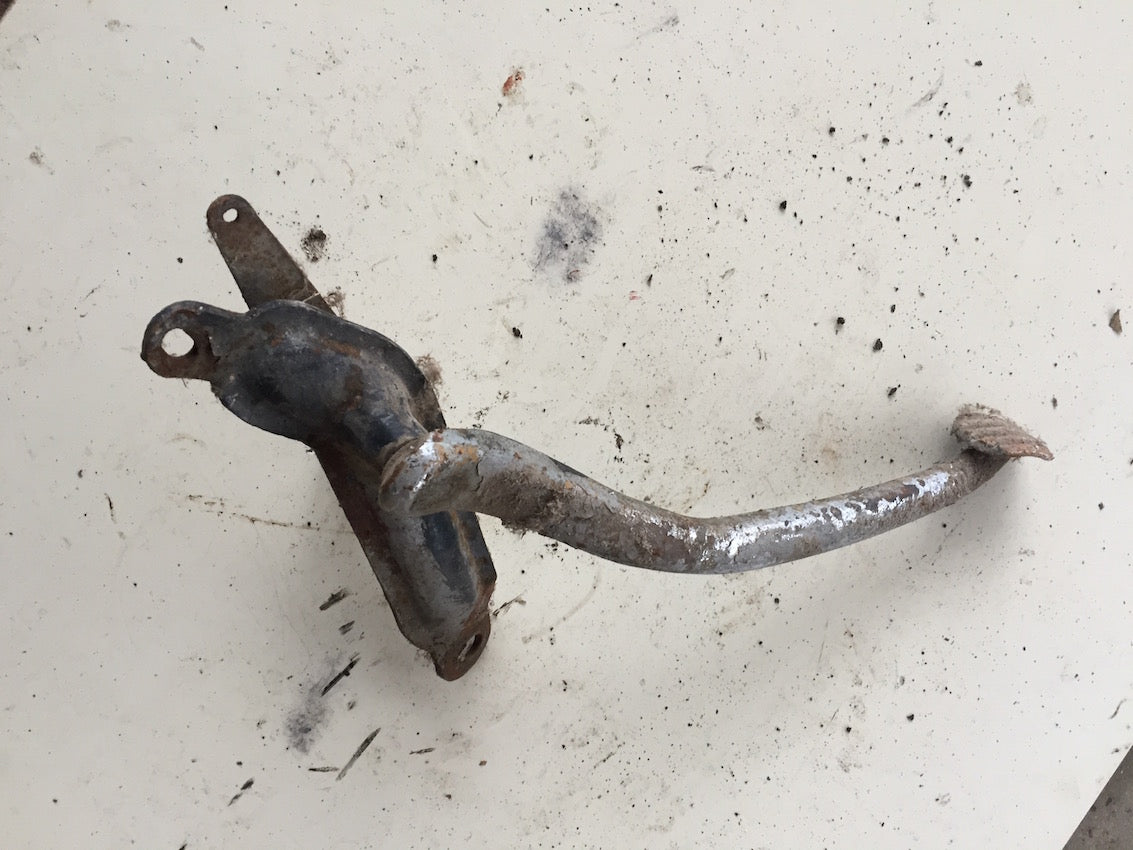 Brzdová páka s držiakom