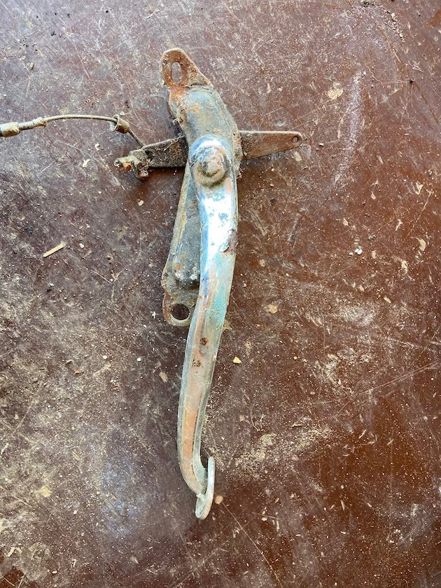 Brzdová páka s držiakom