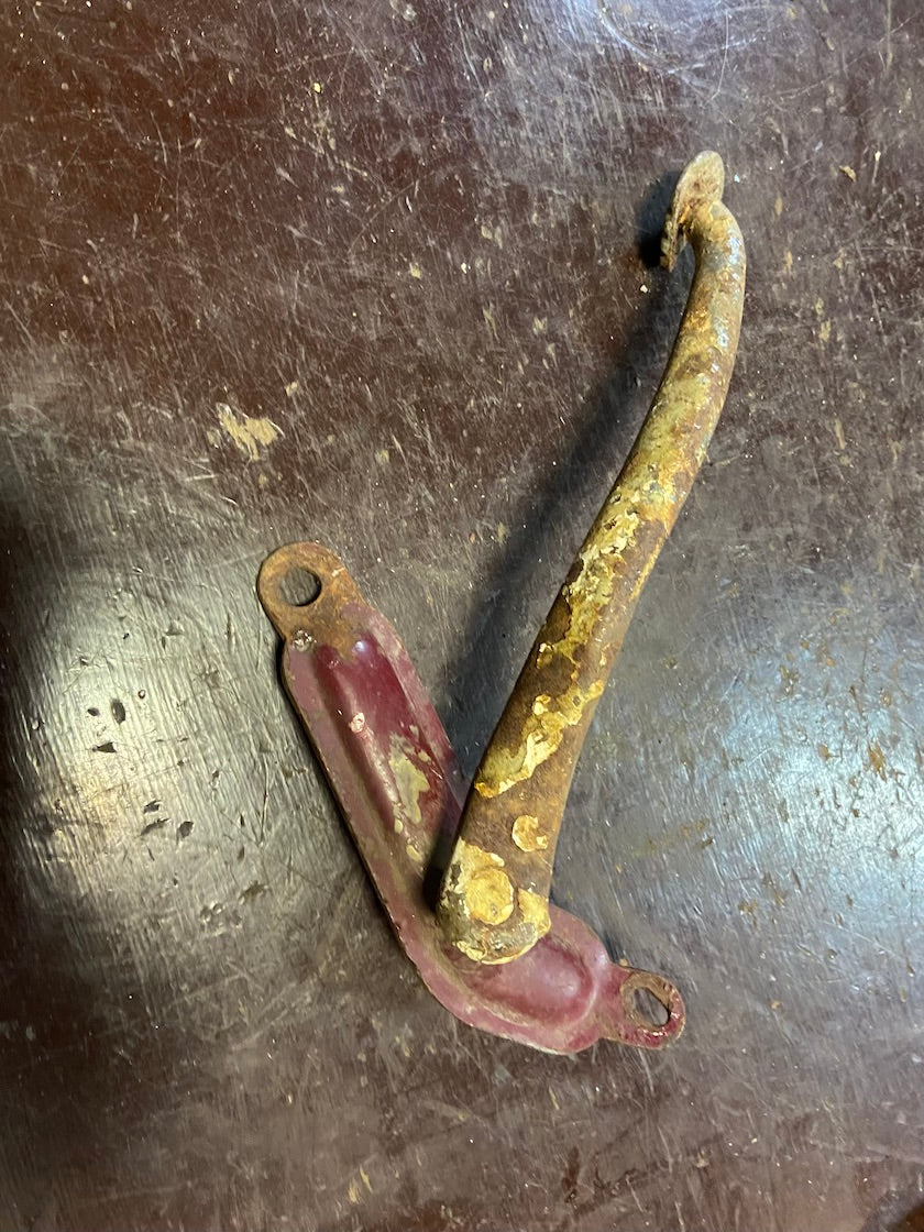 Brzdová páka s držiakom 350 ohnutá