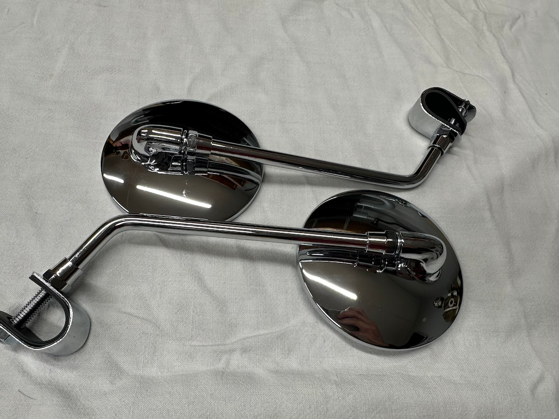 Spätné zrkadlá chróm, sada