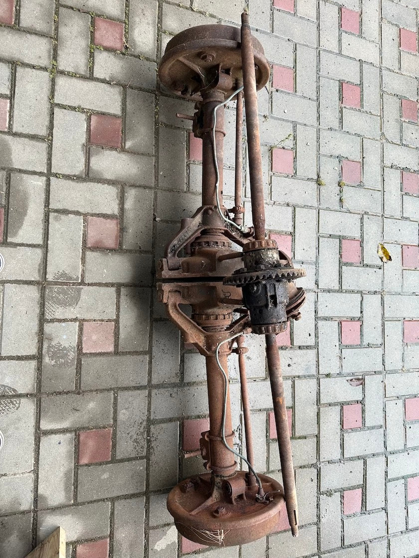 Zadná náprava, predvojnový automobil SKODA POPULAR, RAPID, SUPERB