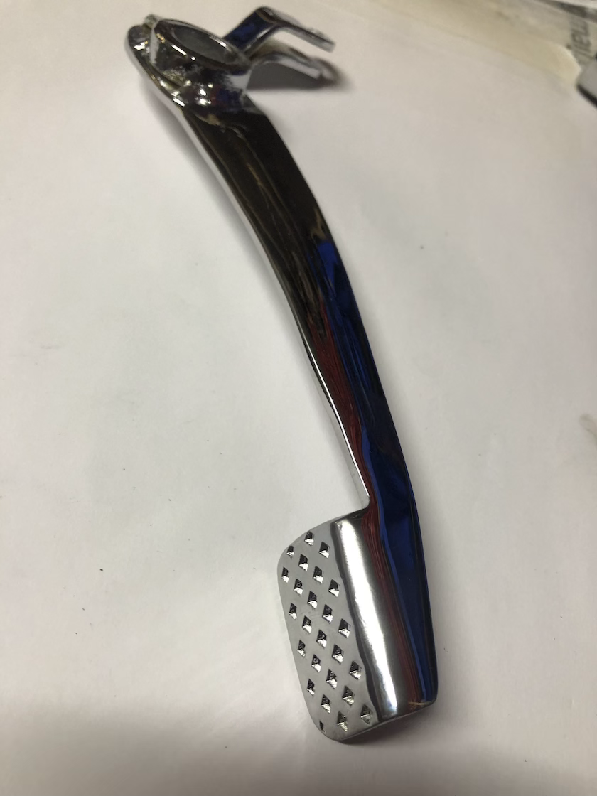 Brzdová páka, nový chróm